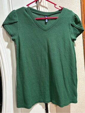 Waffle knit top